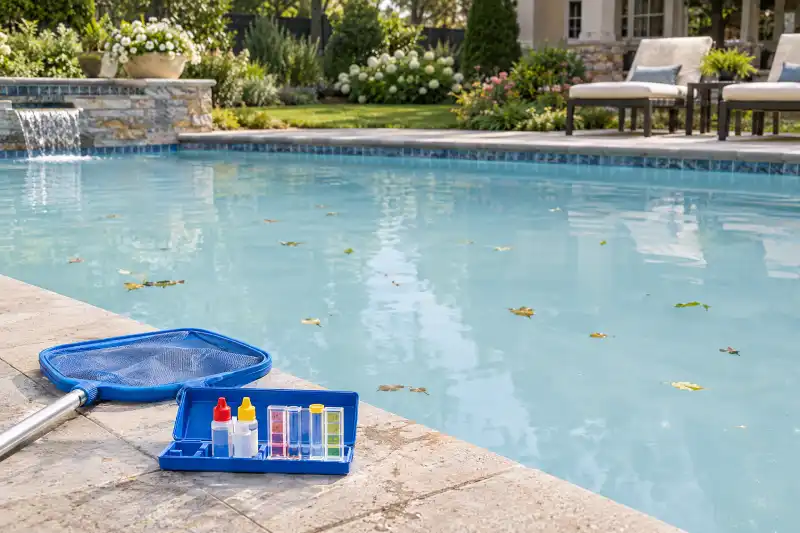 Pool ready for the first warm weekend of spring